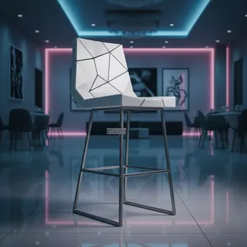 Аренда Стул барный белый Crack в банкетном зале «Дельфин» — ART SPACE