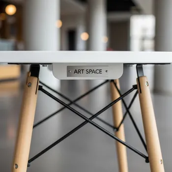 Аренда Стол круглый Eames DSW New D 70 белый в Delta Sirius — ART SPACE