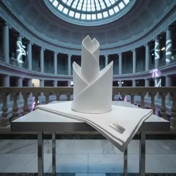 Аренда Салфетка бархатная матовая Ларго белая в Зимнем театре — ART SPACE