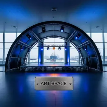 Аренда Сцена арочная 6х4 м черная в зале «Чайка» (Морпорт) — ART SPACE