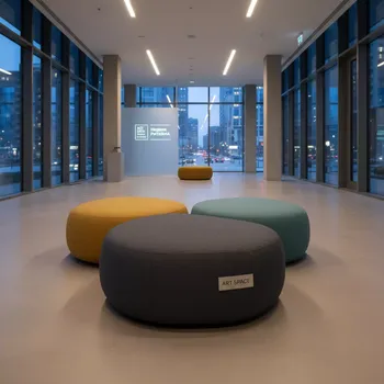 Аренда Пуфы тыквенные Норман набор из 3 в Green Flow Hotel — ART SPACE