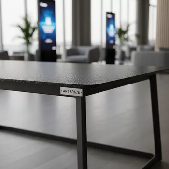 Аренда Обеденный стол керамика металл черный Australia Sand Black 180х90х75 в Radisson Collection Paradise — ART SPACE