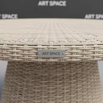 Аренда Стол плетеный обеденный Alga Dining Table 120 в Boutique Hotel PORTUM 1905 — ART SPACE