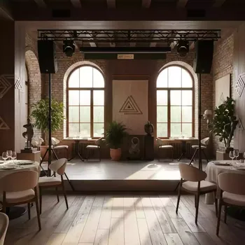 Аренда Линейные массивы в ресторане «Сыроварня» — ART SPACE