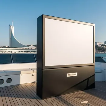 Аренда Экран Digis Optimal B формат 1 1 130х130 MW DSOB 1101 на VIP теплоходе (Морпорт Сочи) — ART SPACE