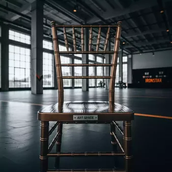 Аренда Стул Кьявари деревянный бронзовый в Radisson Blu Resort & Congress Centre — ART SPACE