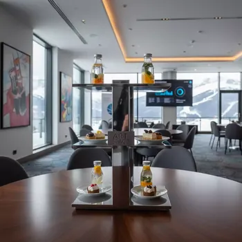 Аренда Этажерка 3 ярусная высота 30 см хром в Radisson Hotel Rosa Khutor — ART SPACE
