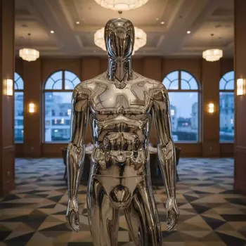 Аренда Манекен мужской серебристый в банкетном зале «Дельфин» — ART SPACE