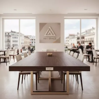 Аренда Стол Лидер 1 1300х800 венге шампань в ресторане «La Terrazza» — ART SPACE