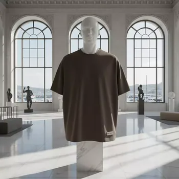 Аренда Футболка Oversize Freedom коричневая в зале «Чайка» (Морпорт) — ART SPACE