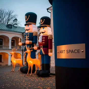 Аренда Фигуры новогодние надувные в усадьбе Голицына — ART SPACE