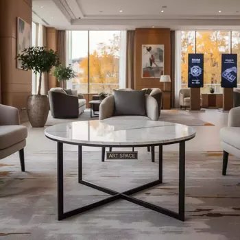 Аренда Стол TME 6931 MBH SWEDEN белый мрамор в Pullman Sochi Centre — ART SPACE