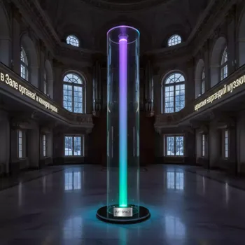 Аренда Стойка круглая с подсветкой Twist 206х50 в Зале органной и камерной музыки — ART SPACE