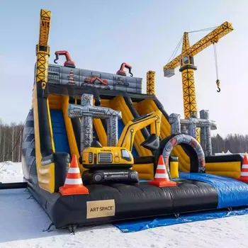 Аренда Батут с горкой Большая стройка в Karat Resort — ART SPACE