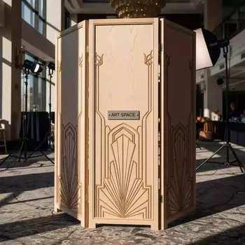 Аренда Ширма деревянная светлая 200х200 см в Sochi Marriott Krasnaya Polyana — ART SPACE
