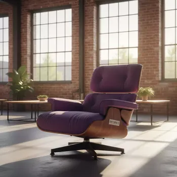 Аренда Чехол E07 для стула Eames фиолетовый в лофте «Студия 21» — ART SPACE