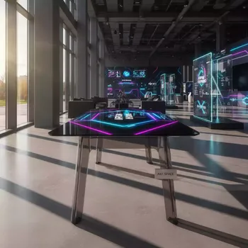 Аренда Стол прозрачный черный Rozana в Alpha Sirius — ART SPACE