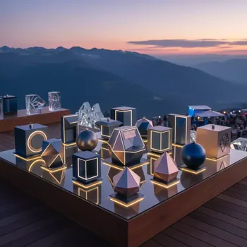 Аренда Набор елочных игрушек 16 штук на площадке Rosa Peak (2320м) — ART SPACE