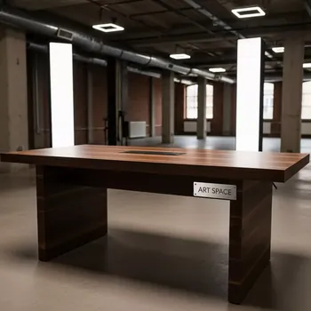 Аренда Стол прямоугольный DECO 120 шоколад в лофте «Студия 21» — ART SPACE