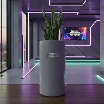 Аренда Кашпо для цветов Prosperplast Tubus Slim Beton 64,35 л бетон в Sport Inn Hotel & Wellness — ART SPACE
