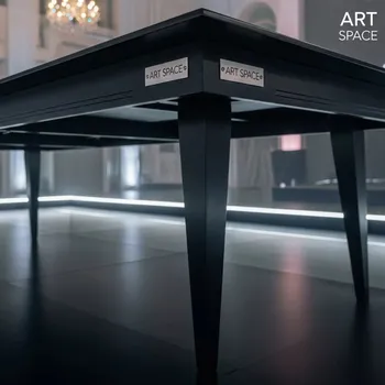 Аренда Стол обеденный большой Flow черный на вилле «Анна» — ART SPACE