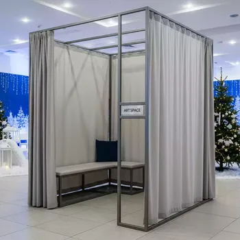 Аренда Примерочная одинарная со шторками 1,3х2 м в Sport Inn Hotel & Wellness — ART SPACE