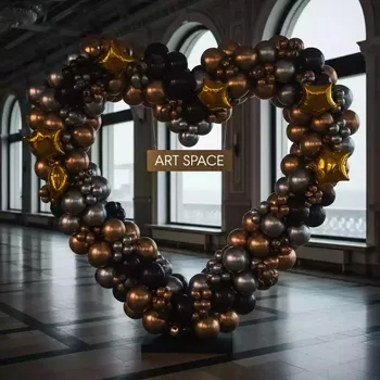 Аренда Фотозона из шаров сердце в зале «Чайка» (Морпорт) — ART SPACE