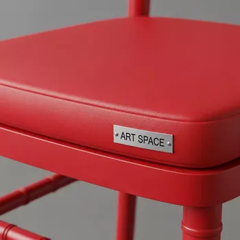 Аренда Подушка для стула Кьявари кожзам красная 3 см в Bridge Resort — ART SPACE