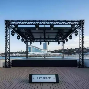 Аренда Сцены Layher с крышей 6х4 м на VIP теплоходе (Морпорт Сочи) — ART SPACE