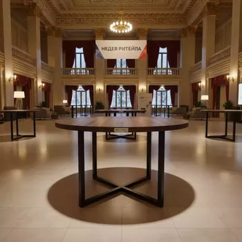 Аренда Стол Лидер 3 D1500 венге черный в Зимнем театре — ART SPACE