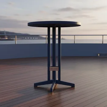 Аренда Стол барный складной Sky Folding Bar Table 600 синий на VIP-яхте (Имеретинский порт) — ART SPACE