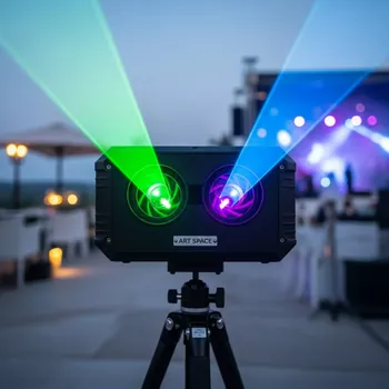 Аренда Проектор лазерный 1W RGB дуо в ресторане «Высота 5642» — ART SPACE