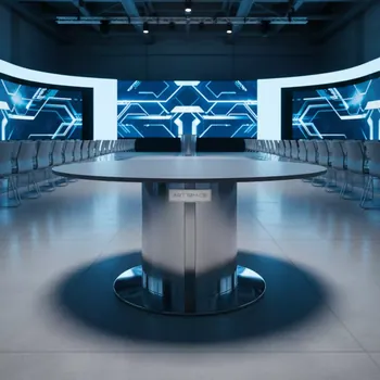 Аренда Стол NeoDesk круглый серый 90 см в Маринс Парк Отеле — ART SPACE