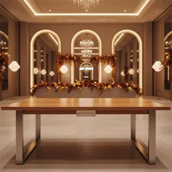 Аренда Столы банкетные Nova 2 цвет карамель 200х80 см в Mövenpick Hotel — ART SPACE
