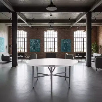 Аренда Стол складной Кейт D 180 см пластик в Imeretinskiy Hotel — ART SPACE