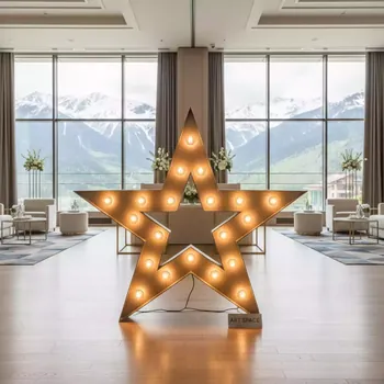 Аренда Звезда с лампами 90 см в Radisson Hotel Rosa Khutor — ART SPACE
