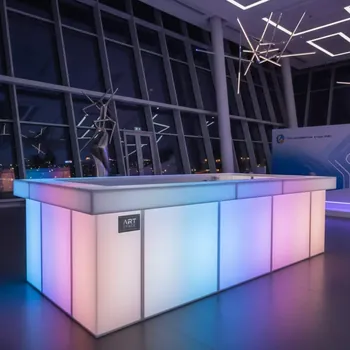 Аренда Стойка барная светящаяся пластиковая Snack Bar Lighting в ОКЦ «Галактика» — ART SPACE