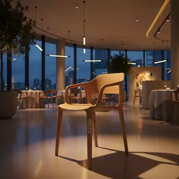 Аренда Стул Osaka деревянный в ресторане «Sanremo» — ART SPACE