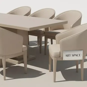 Аренда Обеденной группы MAD CM6T1 7 SET бежевый на пляже «Маяк» — ART SPACE