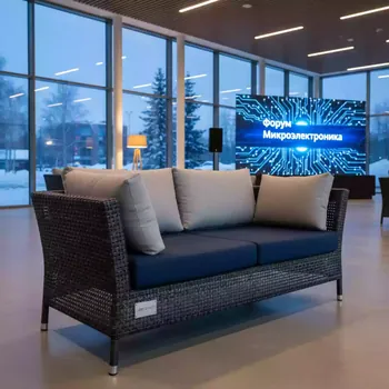 Аренда Диван 2 местный ротанговый 120 см в Delta Sirius — ART SPACE