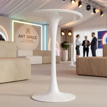 Аренда белого фуршетного стола Tulip в Сочи | ART SPACE