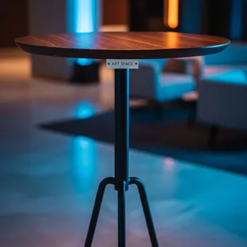 Аренда Стол коктейльный Buffet темное дерево диаметр 60 см 2324DW в Pullman Sochi Centre — ART SPACE
