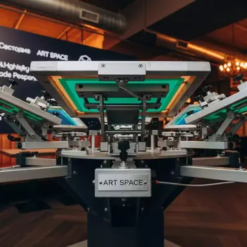 Аренда Трафаретный станок Vektor YF 850 карусельного типа в ресторане «Sanremo» — ART SPACE