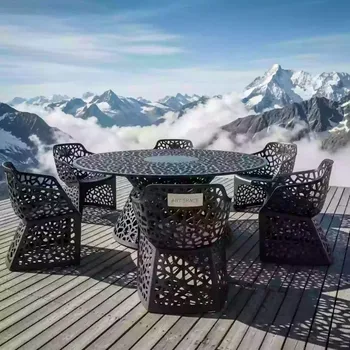 Аренда Мебельная группа из литого алюминия Tokyo 6 на площадке Rosa Peak (2320м) — ART SPACE