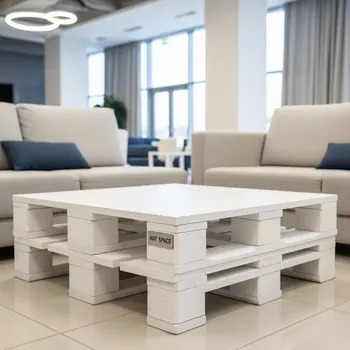 Аренда Стол White pallet 2 из паллет 120x80 в Сочи Парк Отеле — ART SPACE