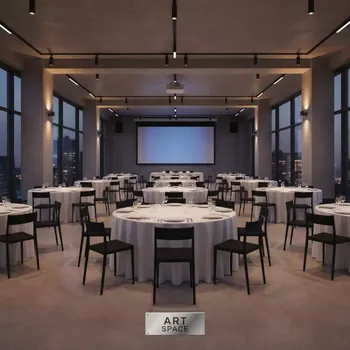 Аренда Столы круглые 180х75 см в банкетном зале «Дельфин» — ART SPACE