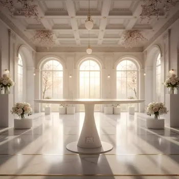 Аренда Стол Homer 100 белый в Bridge Resort — ART SPACE