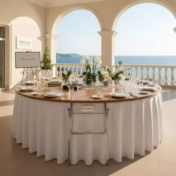 Аренда Стол под скатерть банкетный Banquet диаметр 180 в Sport Inn Hotel & Wellness — ART SPACE