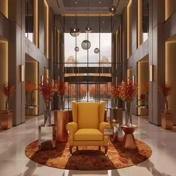 Аренда Кресло Strandmon желтое в Courtyard by Marriott Sochi — ART SPACE
