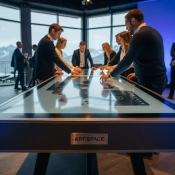 Аренда Интерактивный стол LIGA group LigaSmart IT 43 на площадке Rosa Peak (2320м) — ART SPACE